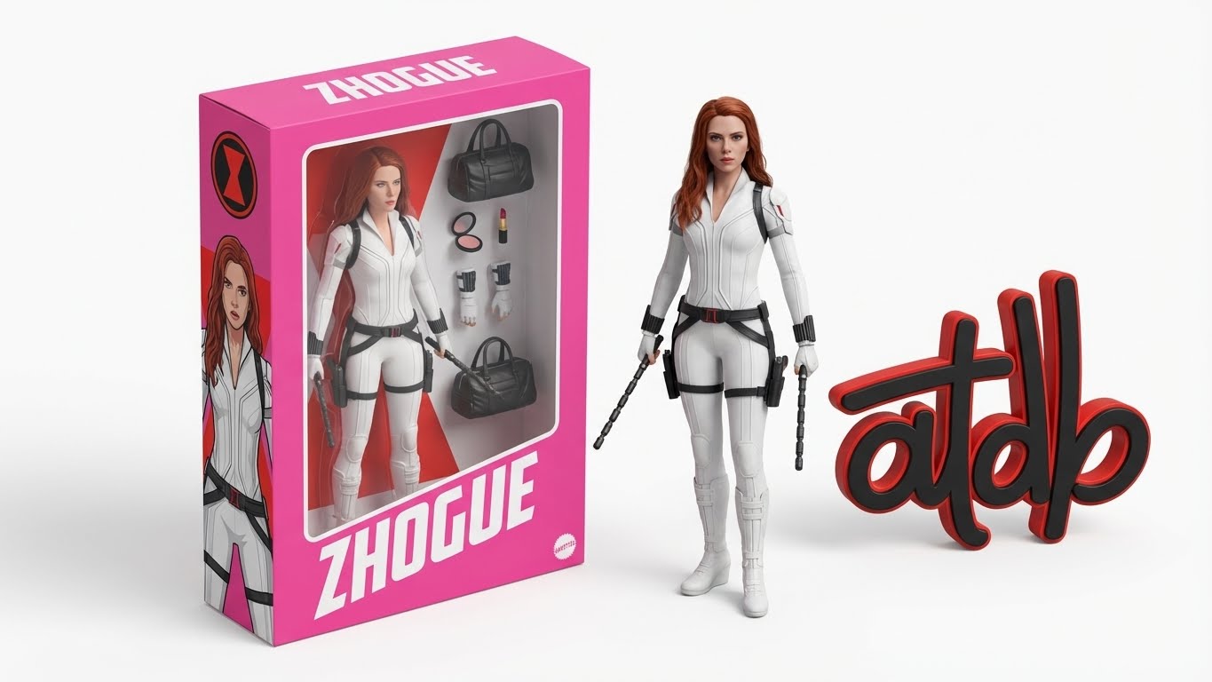 Isometric Barbie Dream Box: Personalized Packaging &amp; Doll Render